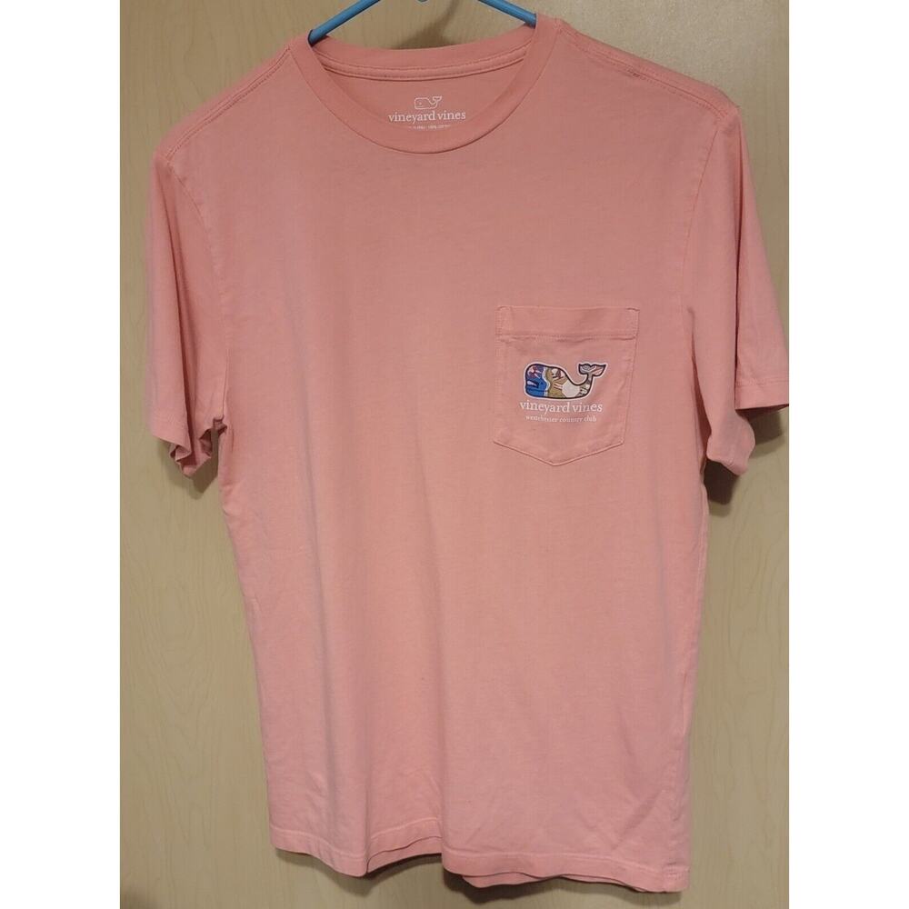 Vineyard Vines Men XS Whale Pocket Crew T-Shirt Tee Westchester Country Club